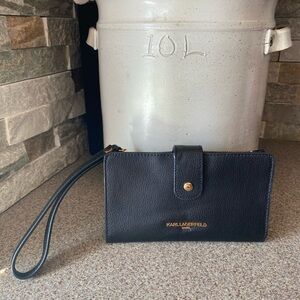 Karl Lagerfeld Paris Black Wristlet